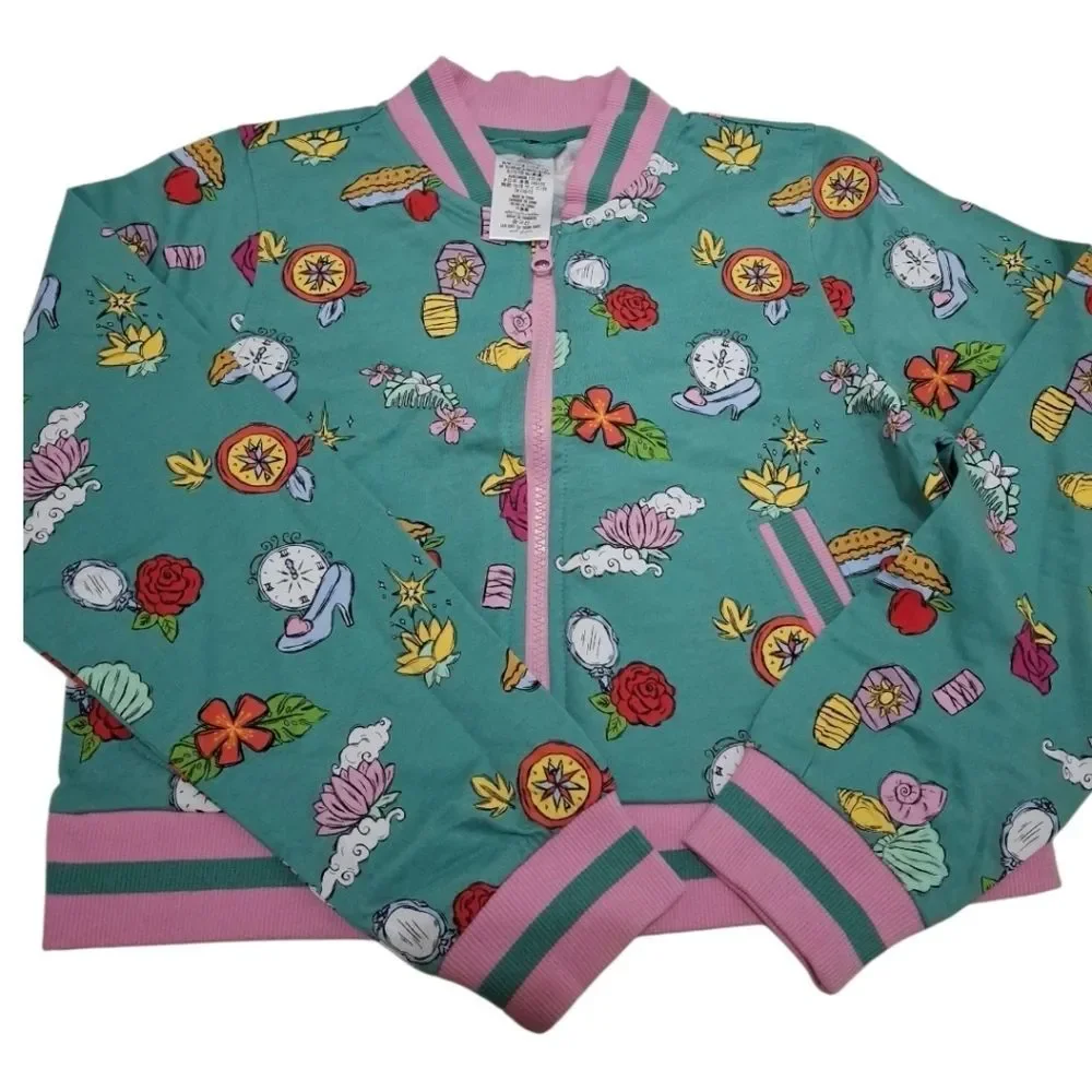 Disney Princess Varsity Jacket Size 11/12 NWT